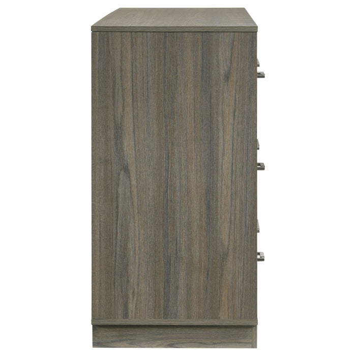 Edmondson - 9 Drawer Dresser With Hidden Jewelry Tray - Natural / Gray