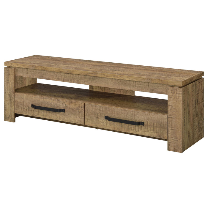 Tesoro - TV Stand With 2 Drawers - Mango Color