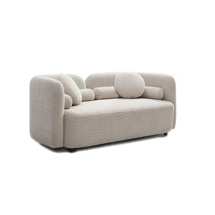 2 Seater Sofa Couch For Living Room - Light Beige