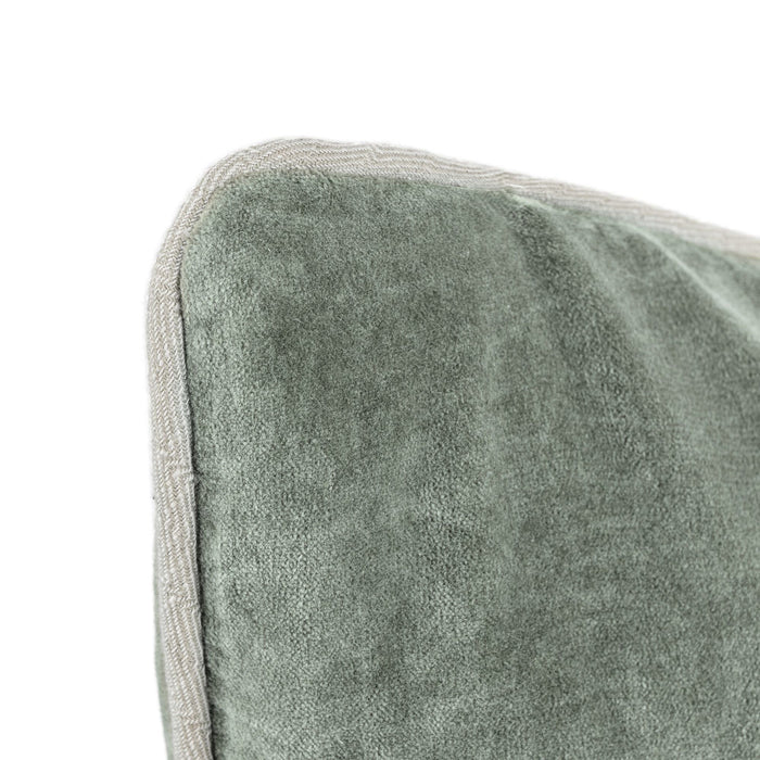 Heirloom - 16" x 36" SLD Velvet Pillow - Bay Green