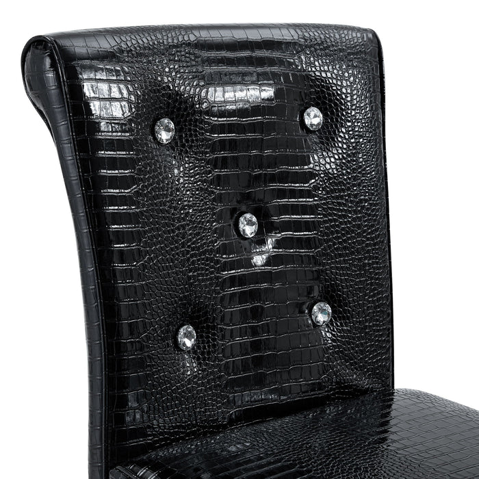 Bar Chairs & Crystal Clasp Design (Set of 2)