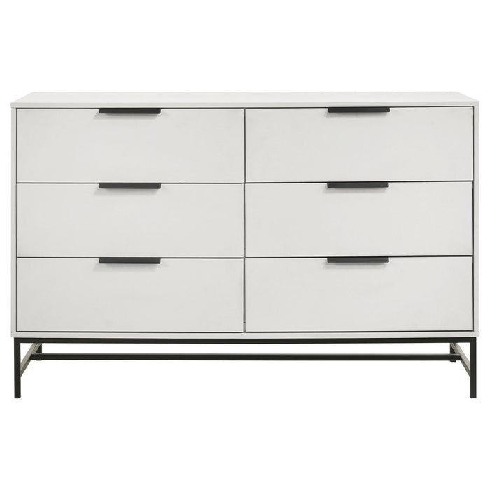Taraval - 6 Drawer Bedroom Dresser - White