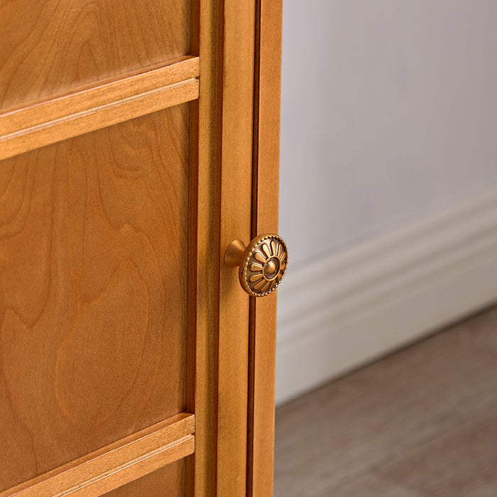 Floor Cabinet With Adjustable Shelf, Storage For Entryway