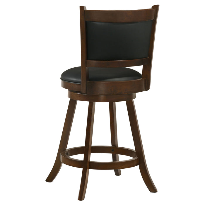 Swivel Stool With Swivel Base (Set of 2) - Black / Brown