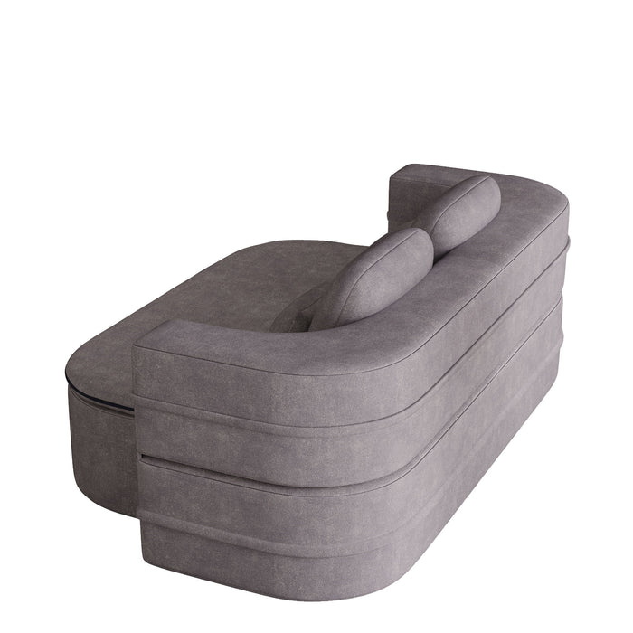 2 In 1 Foldable Sofa Bed With Multi Functional Blanket, Floor Lounge Sofa