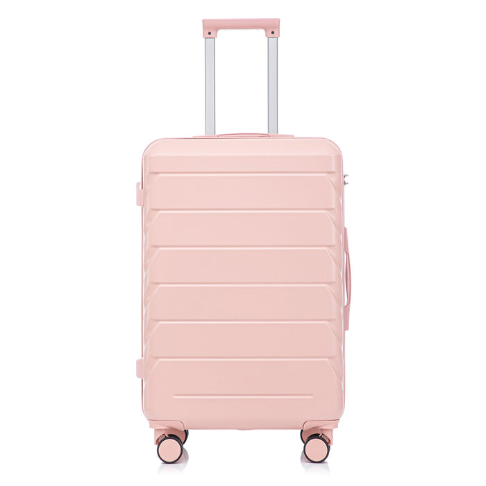 Hard Shell Luggage With Scratch Resistant Surface, 4 Wheels, Combination Lock & Side Hooks