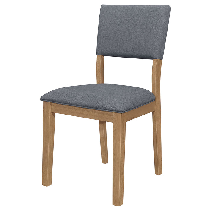 Topeka - Upholstered Dining Side Chair (Set of 2) - Brown