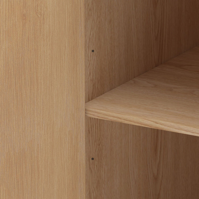 8 Door Armoire Wardrobe With Adjustable Shelves And Hanging Rod