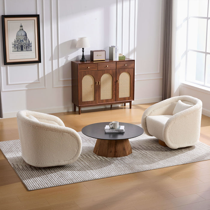 Swivel Accent Chair With 360 Degree Rotating