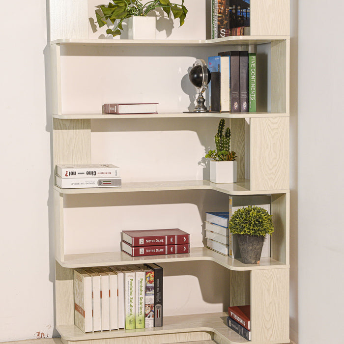 L-Shaped Corner Bookshelf