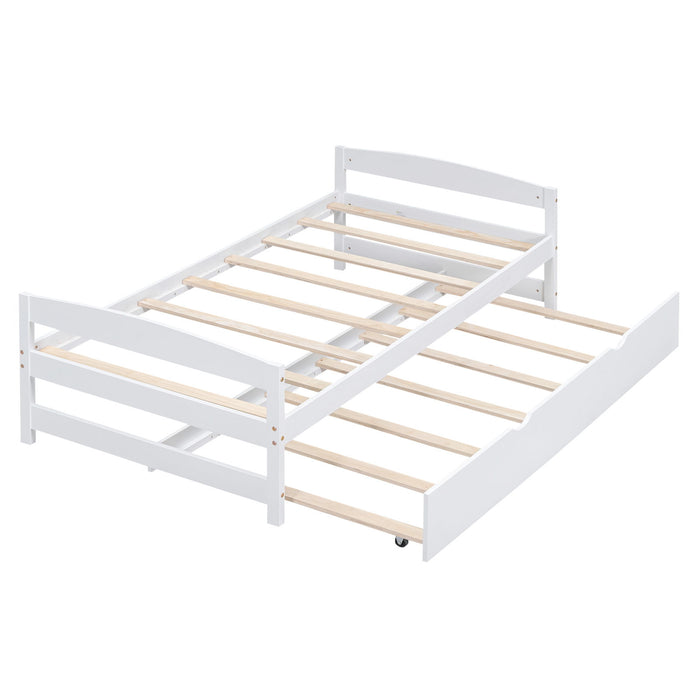 Platform Bed With Trundle