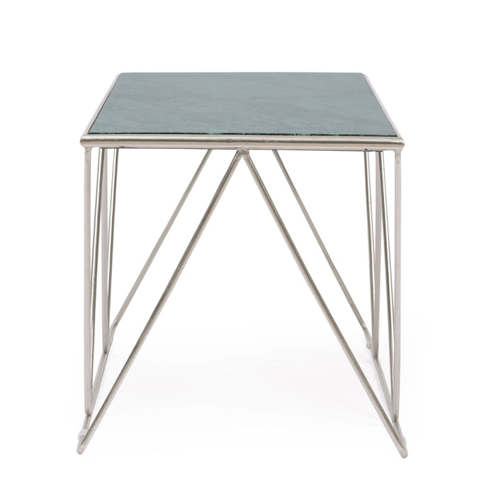 Modern Glam Marble Coffee Table With Gold Base - Green