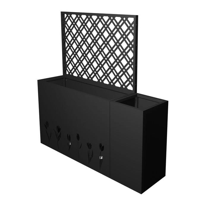 Tall Planter Raised Garden Bed With Trellis