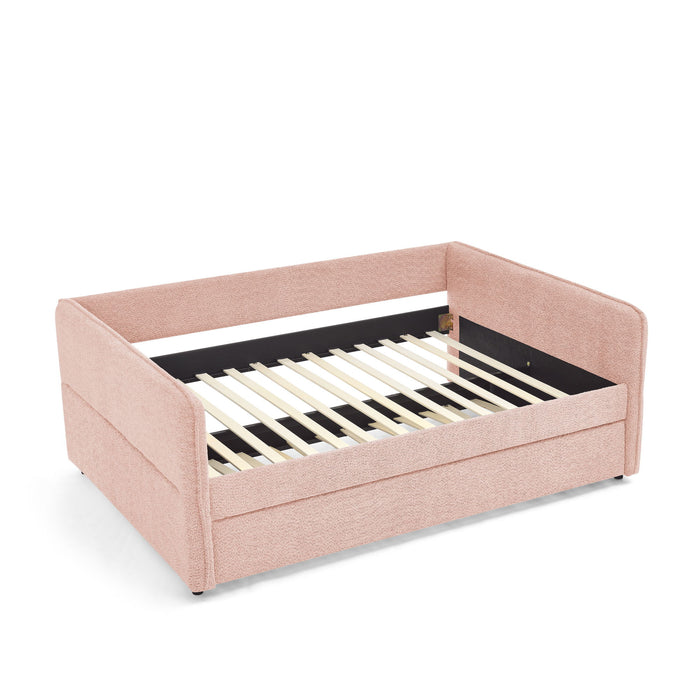 Upholstered Daybed With Pop Up Trundle
