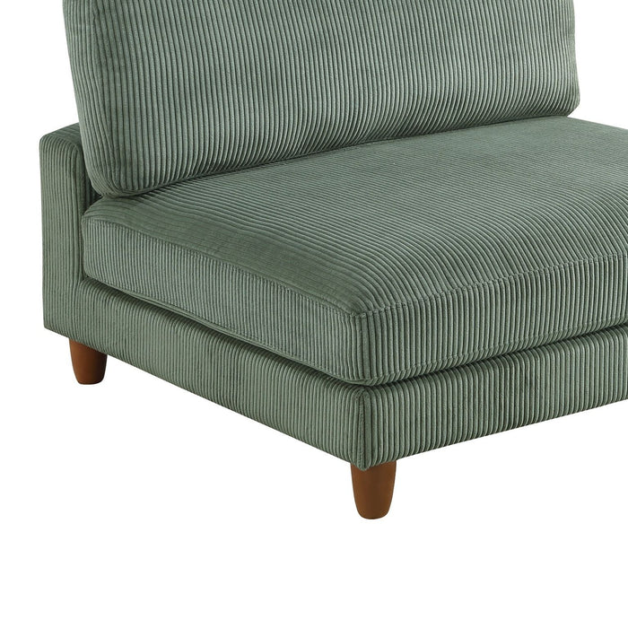 Armless Chair For Living Room - Sage