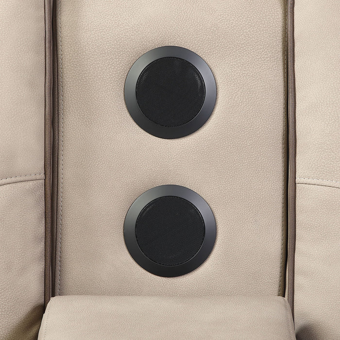Bruno - Power Reclining Loveseat With Bluetooth Speakers