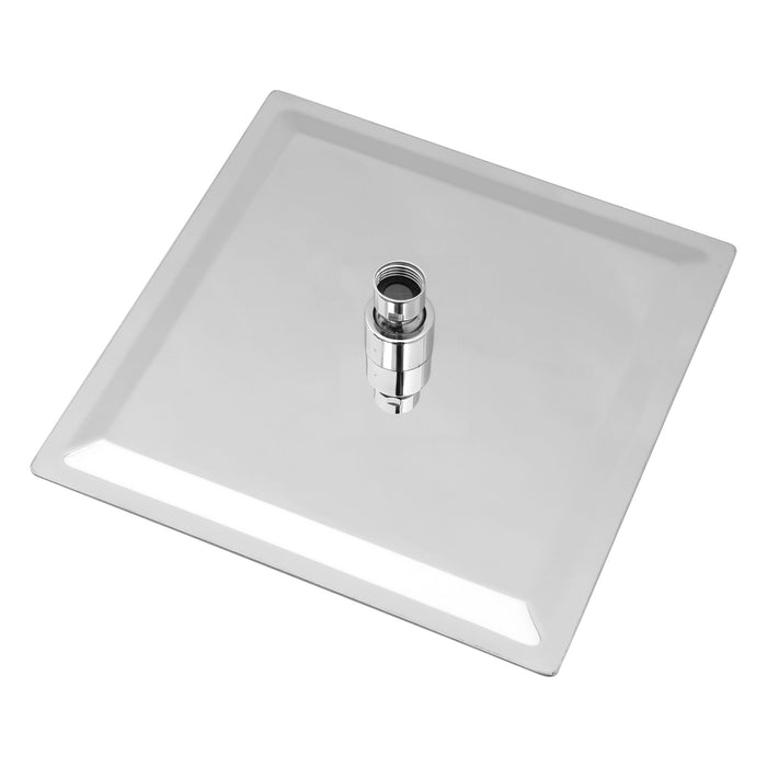 Modern 10" Square Rainfall Shower Head & Stainless Steel Wall Or Ceiling Mount Luxury Spa Shower Panel