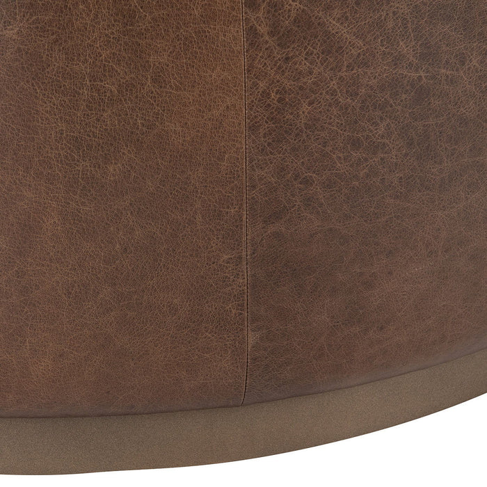 Clair - Leather Round Table