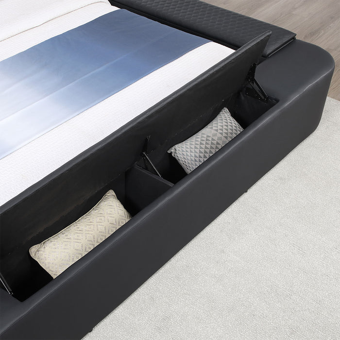 Zoya - Smart Multifunctional Bed, Built In Bluetooth Speakers, USB Charging