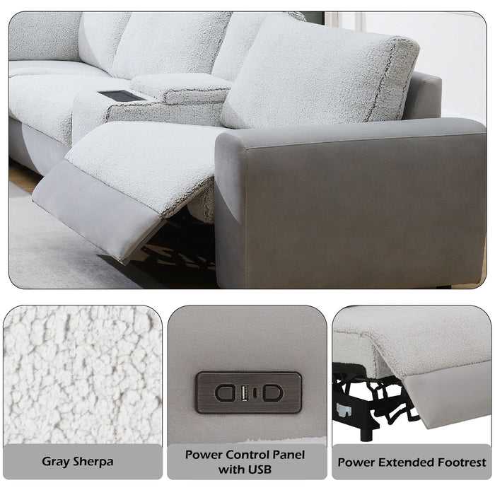 Tarrance - Modular Power Recliner Sectional - Gray