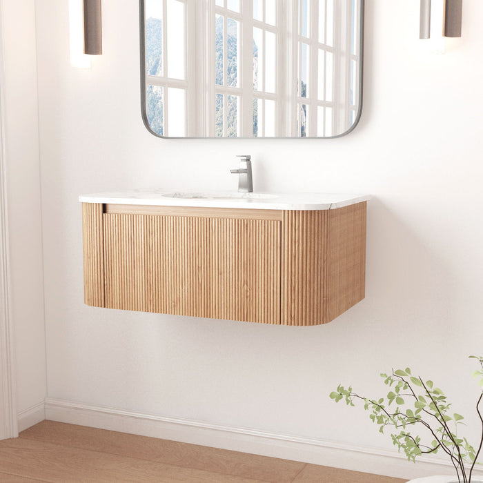 Wall Mounted Bathroom Vanity With Sink