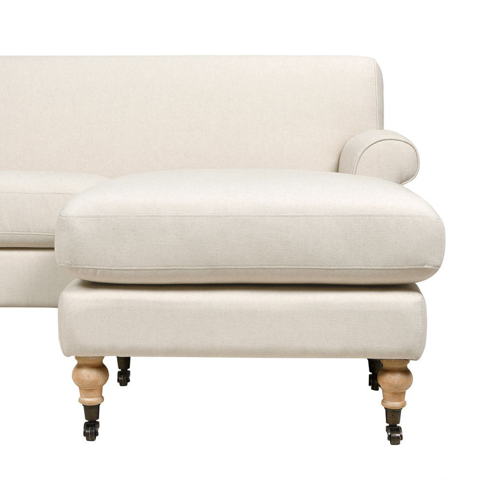 Alana - L-Shape Reversible Sectional Sofa - Light Beige