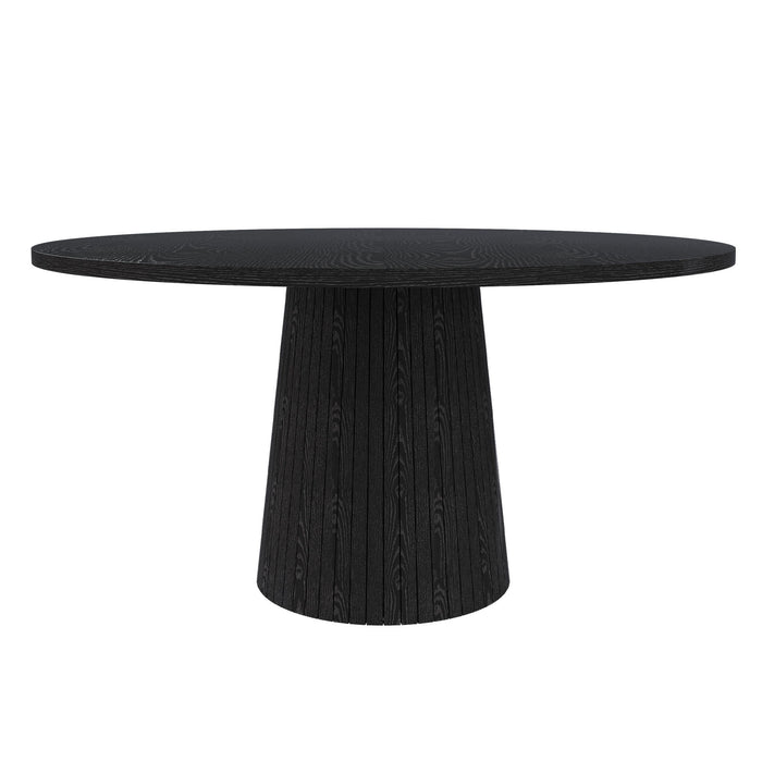 Round Dining Table With Strip Base