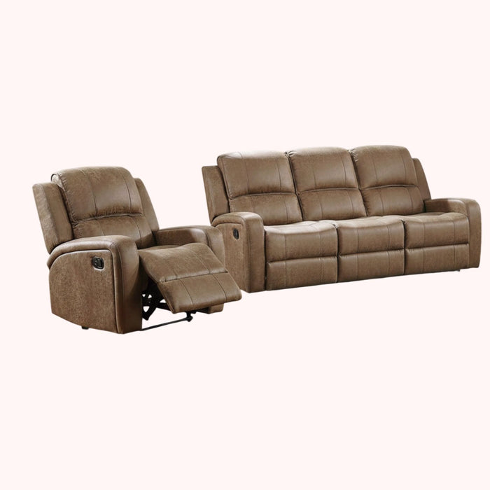 Modern Living Room Set With Square Armrest, Cushion Backrest