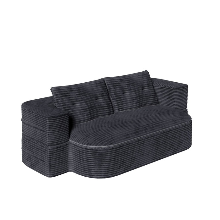 Convertible Floor Sofa Bed With Multi Functional Blanket