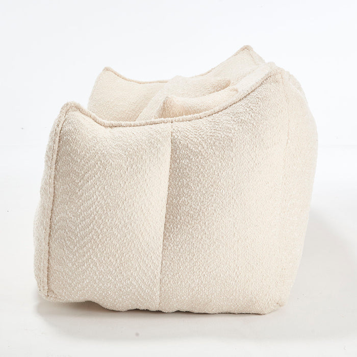 Comfortable Dual Beanbag Chair With High Resilience Foam Core For 2 People