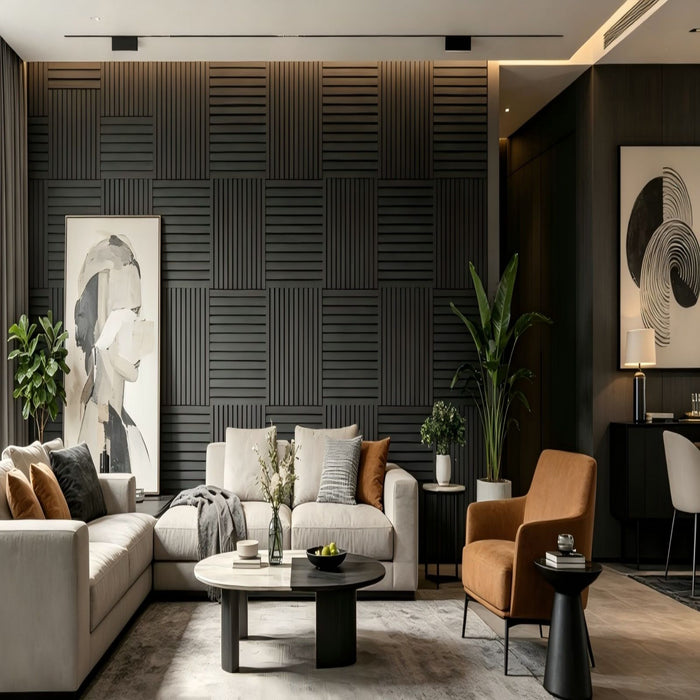 Acoustic Panels With Strip Design, Sound Absorbing Wall & Ceiling Panels