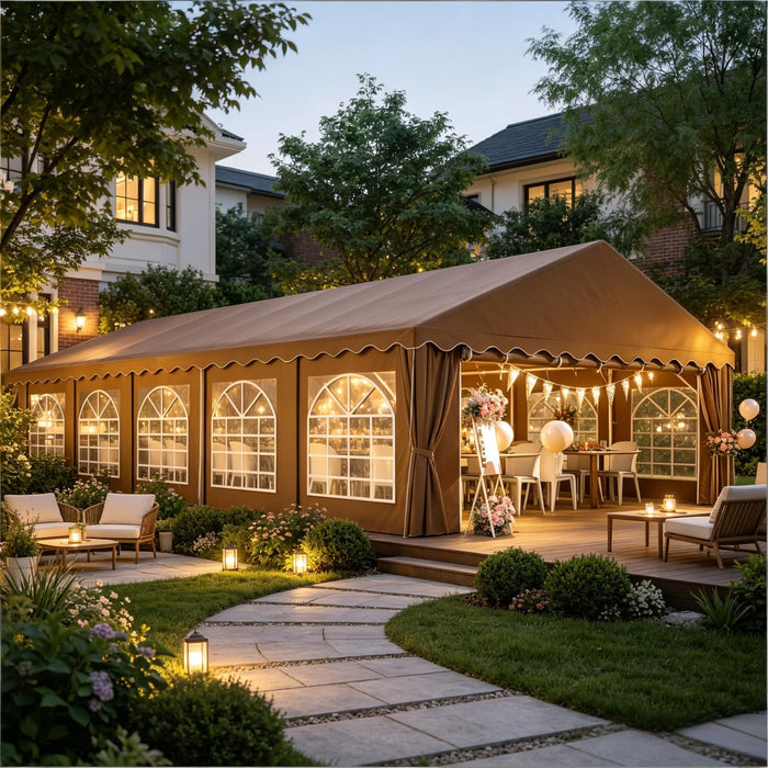 Outdoor Party Tent For Events - Brown