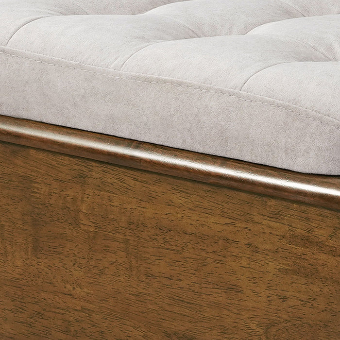 Letitia - Cat Bed Ottoman - Walnut