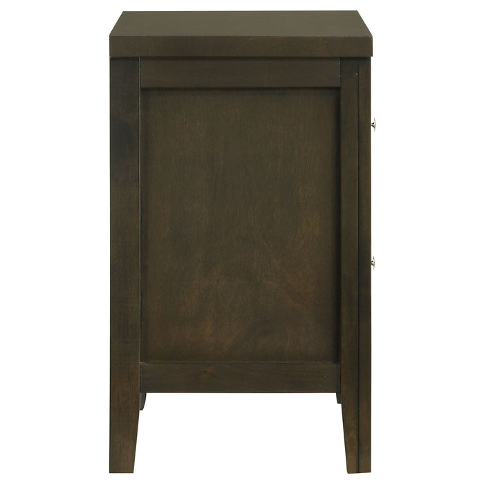 Clement - 2 Drawer Nightstand Bedside Table - Espresso
