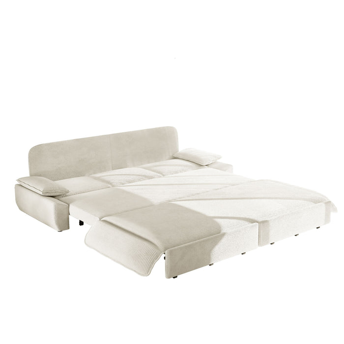 King Size Pull Out Sofa Bed, 3 In 1 Convertible Multifunctional