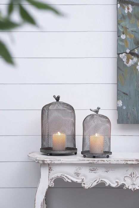 Ophira Sparrow Candle Holders (Set of 2) - Antique Gray