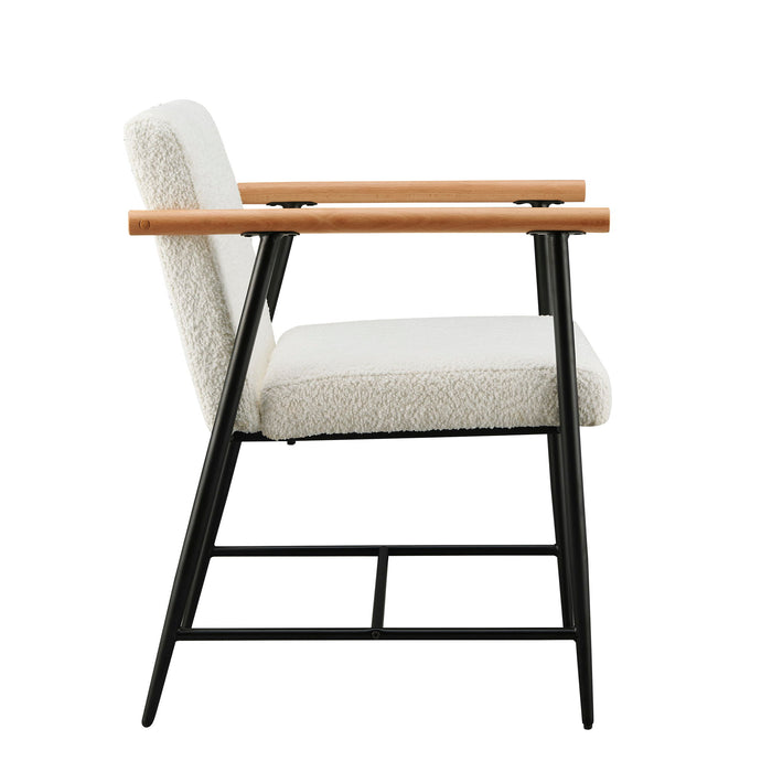 Modern Dining Chair With Iron Frame (Set of 2)