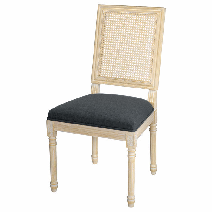 Dining Chairs With Square Back (Set of 2)