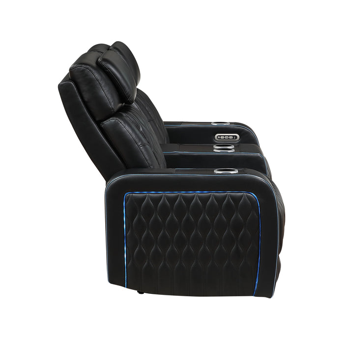 Electra - Power Reclining Set With Power Headrests, Massage And LED Lighting