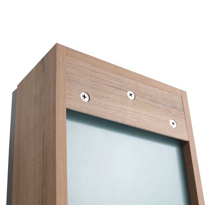 Wall Mounted Bathroom Cabinet With Adjustable Shelves, Storage For Vanity - Imitative Oak