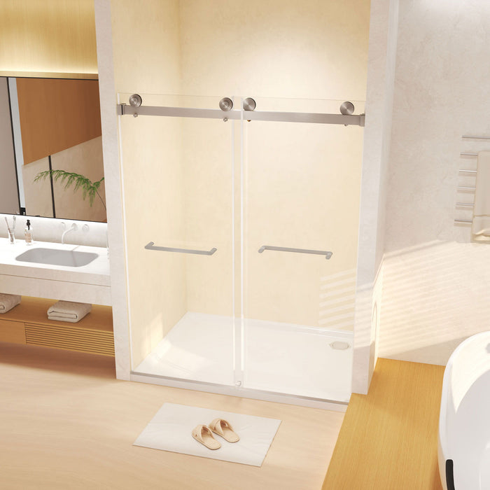 Frameless Double Sliding Shower Door
