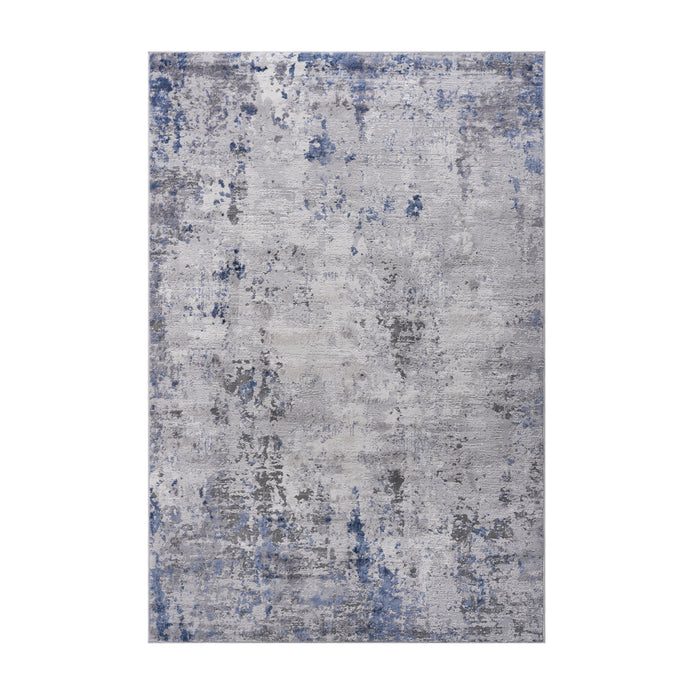 Marfi - 8' X 10' Abstract Area Rug - Silver / Blue