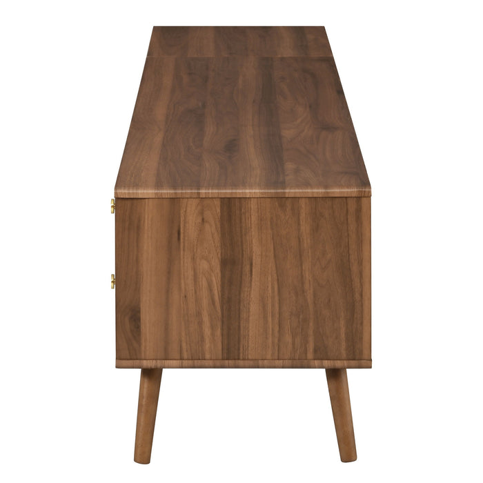 TV Stand With Storage Cabinets - Natural