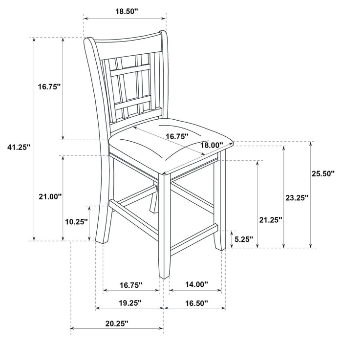 Davis - 5 Piece Oval Counter Height Dining Set With Expandable Table - Light Oak