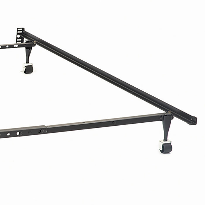 Deverton - Queen / Eastern King / California King Bed Frame With Center Support And Adjustable Design - Black
