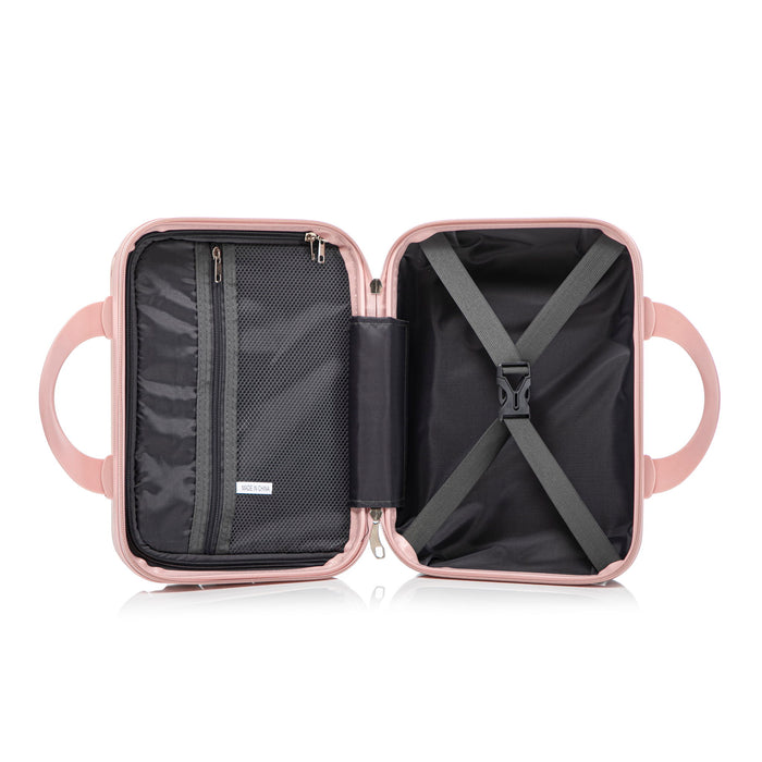 Luggage Set 14" / 20" With Combination Lock And Cosmetic Case