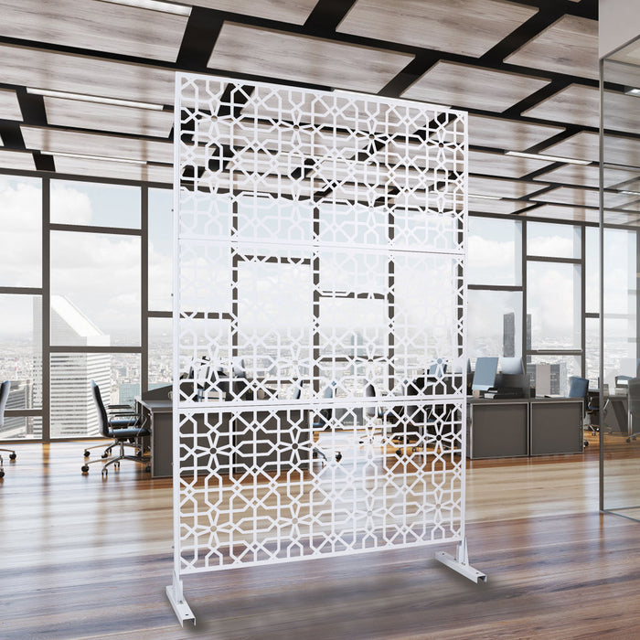 Outdoor & Indoor Metal Freestanding Decorative Privacy Screen