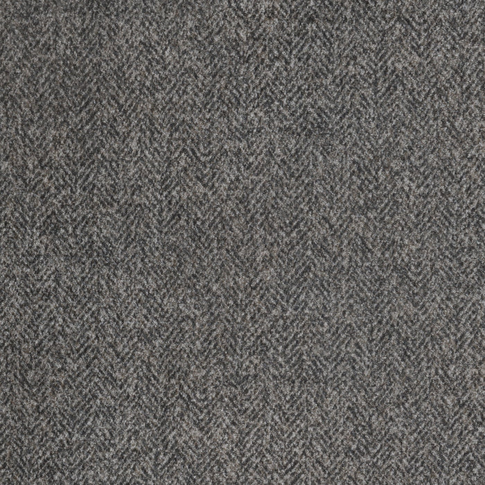 Berlin - Swivel Accent Chair With Barrel Back And Cozy Fabrics - Gray Herringbone & Sanded Microfiber