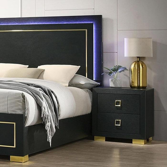 Nightstand, Bedside Table - Black