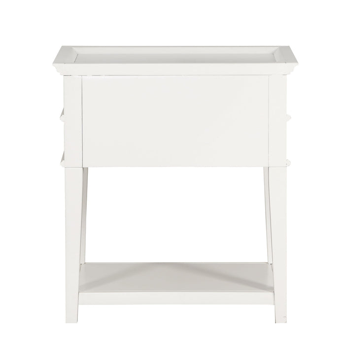 Carmona - 2 Drawer Tray Top Nightstand Pulls